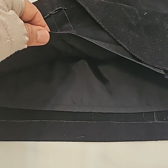 Outerwear by Phoenix | Vintage Genuine Cow Split Leather Pencil Skirt small - Picture 5 of 6